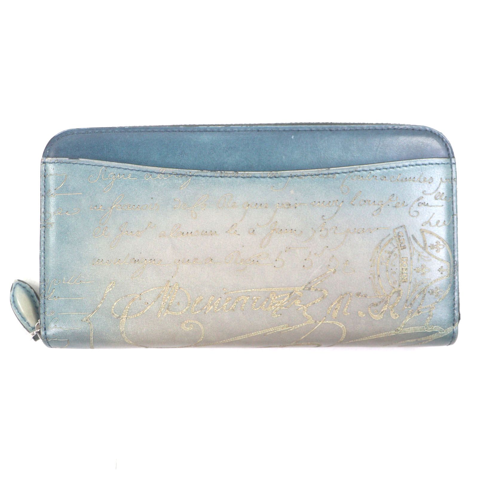 BERLUTI ベルルッティ　イタウバ 　レザー　カリグラフィ　ラウンドジップ 美品▽Berluti ベルルッティ 2024年製 イタウバ レザー カリグラフィ