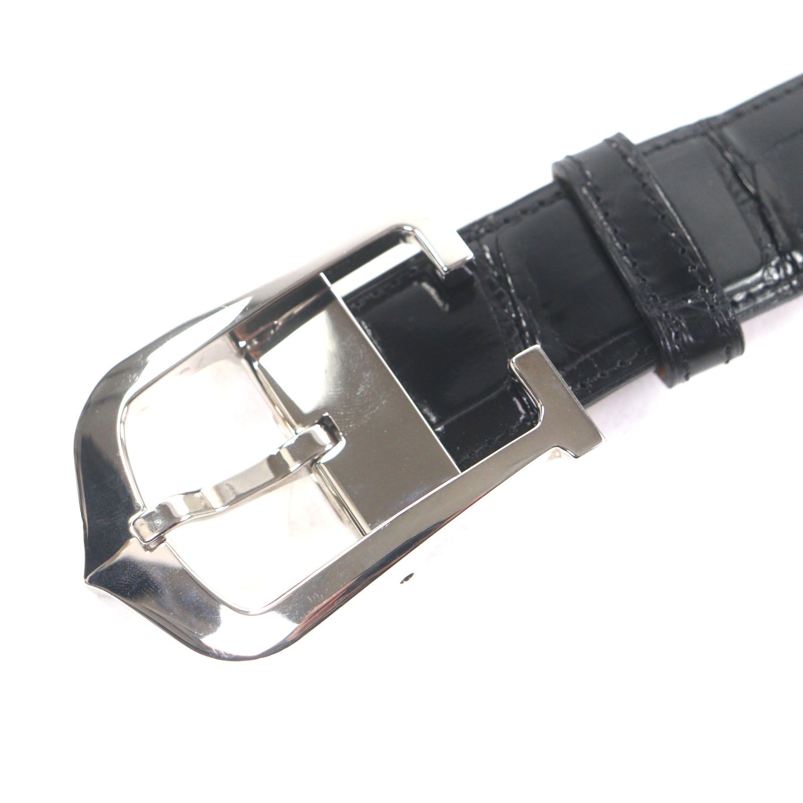 美品▽Cartier カルティエ Cアロンジェ クロコダイル ピンバックル