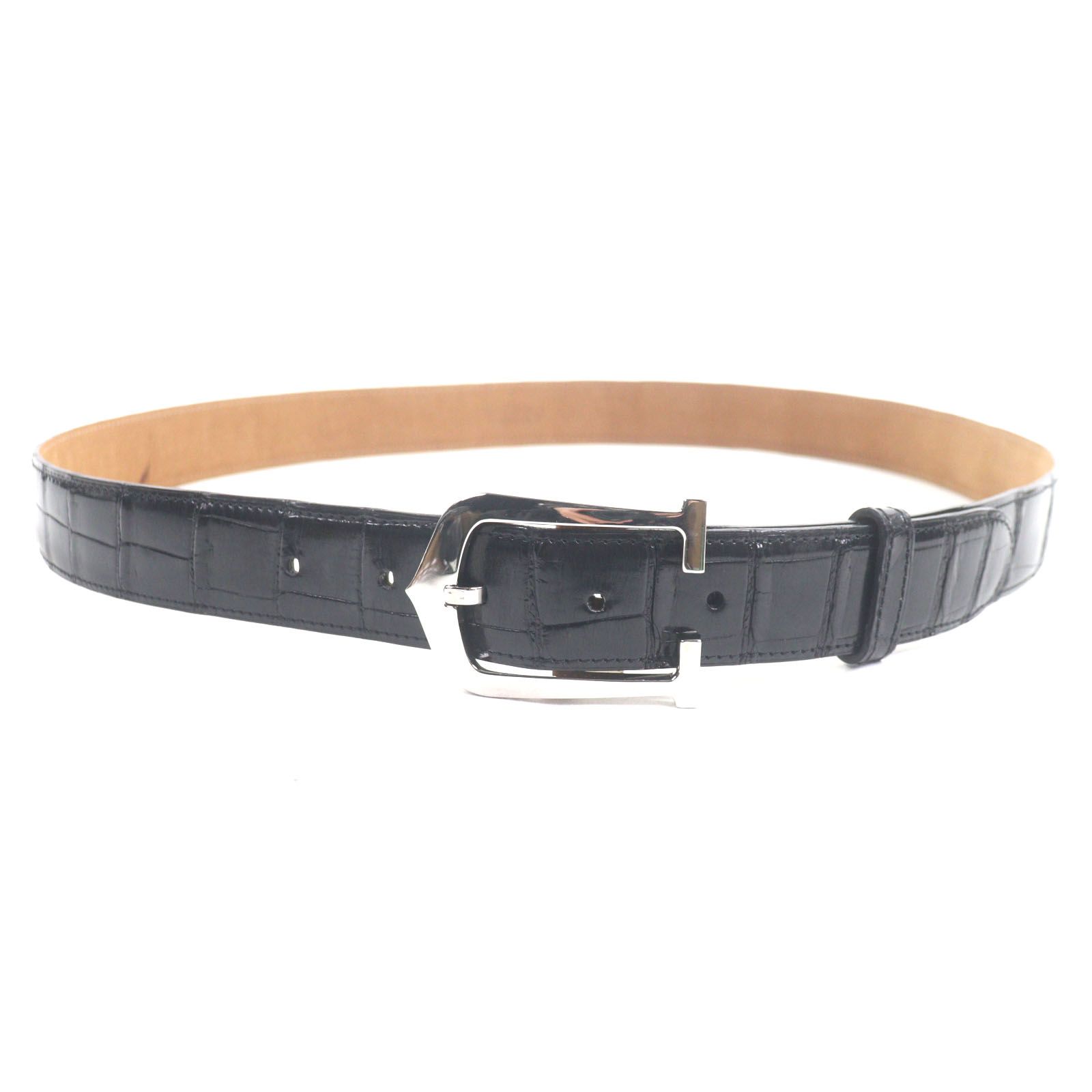 美品▽Cartier カルティエ Cアロンジェ クロコダイル ピンバックル