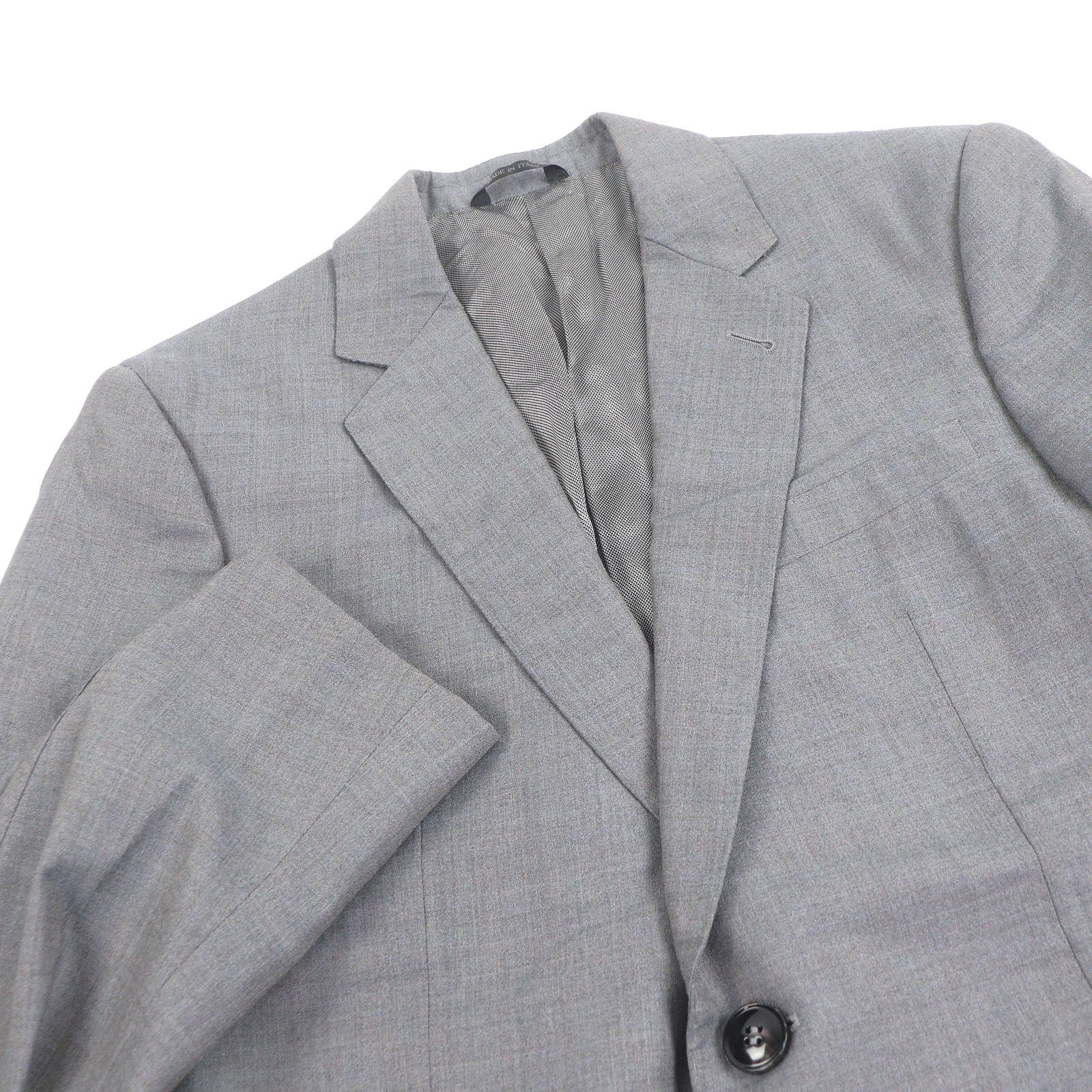 極美品□GIORGIO ARMANI ジョルジオアルマーニ ウール シルク混 黒タグ