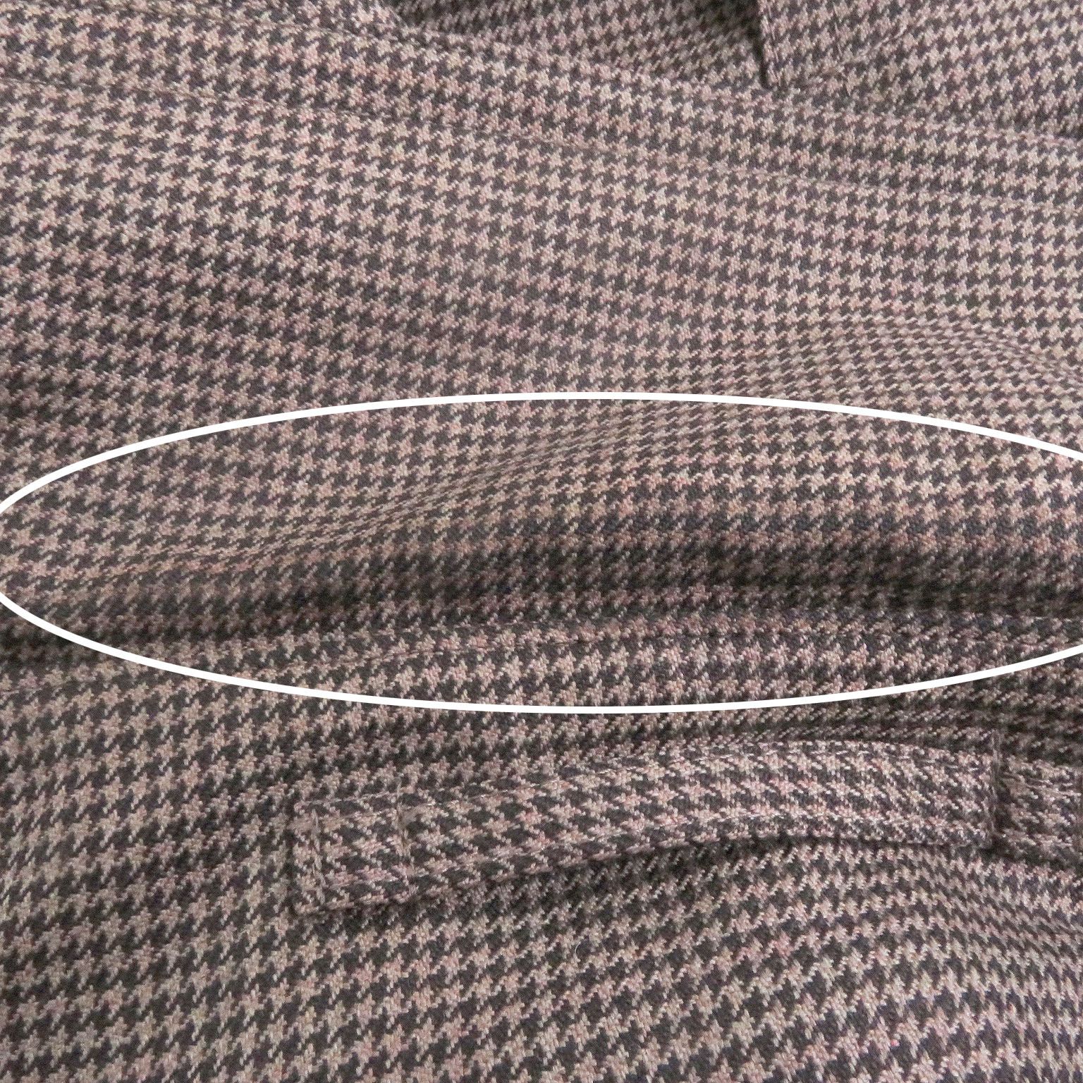 美品□BURBERRY LONDON バーバリーロンドン ウール100% 千鳥格子 総柄