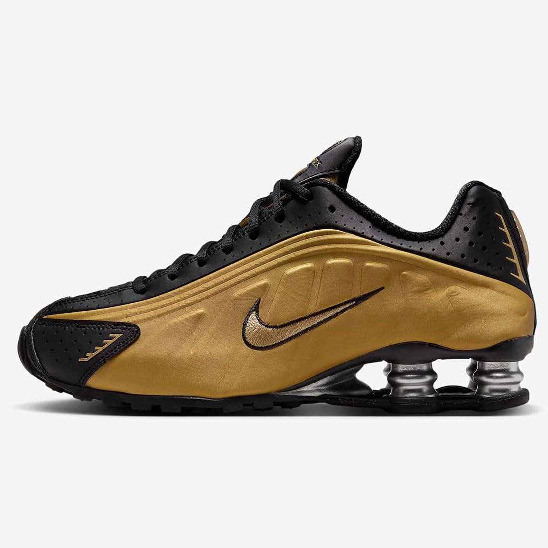 ナイキ ショックス R 4 W SHOX ブラック メタリックシルバー メタリックゴールド AR 3565-005 23.5 cm