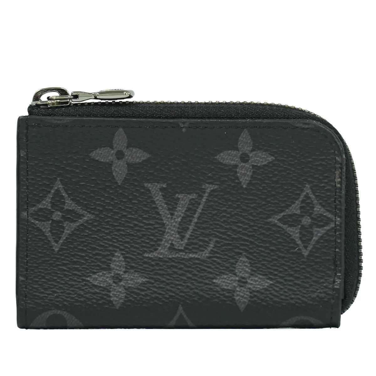 ルイヴィトン LOUIS VUITTON LV ポルトモネ ジュール モノグラム エクリプス コインケース ブラック グレー M 63536 ビトン 財布 ウォレット フォロー割