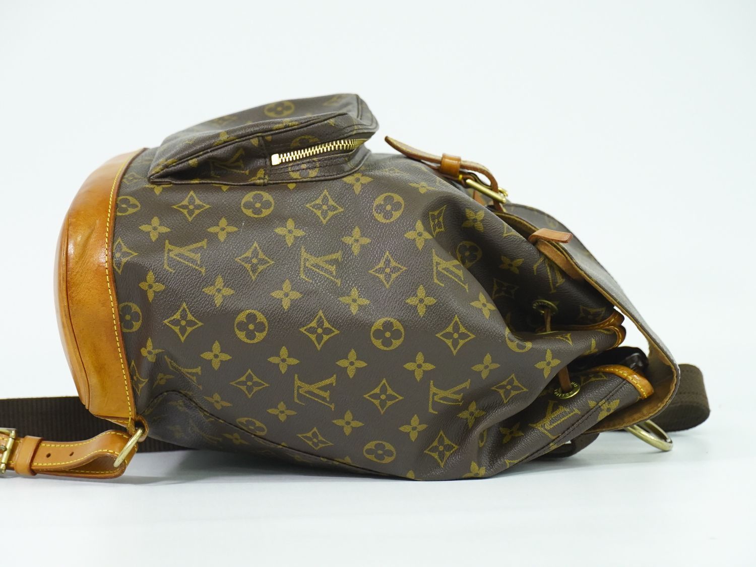 本物 ルイヴィトン LOUIS VUITTON LV モンスリ GM モノグラム リュック