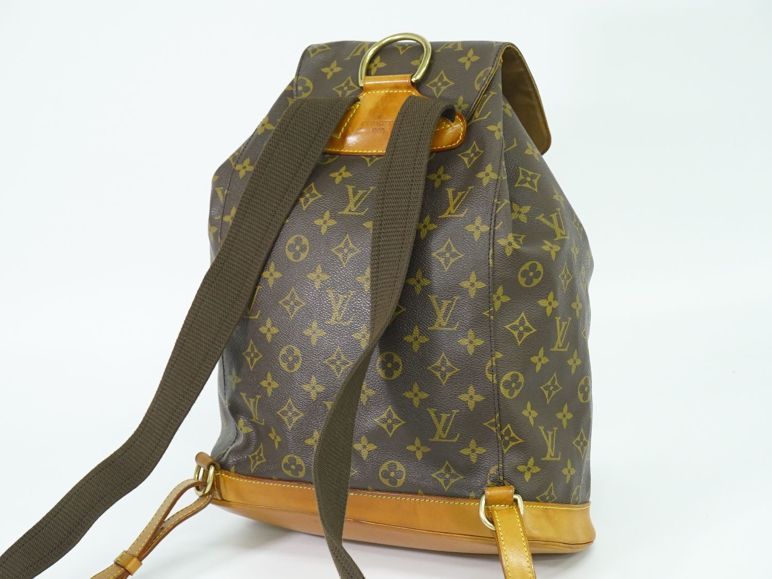 本物 ルイヴィトン LOUIS VUITTON LV モンスリ GM モノグラム リュック