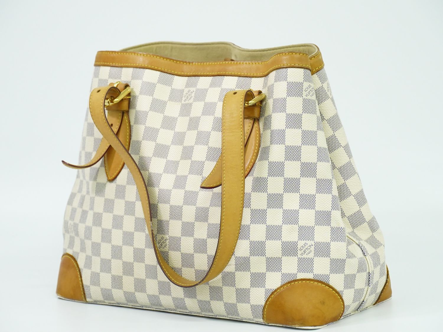 ルイヴィトン　ハムステッド 本物 ルイヴィトン LOUIS VUITTON LV ハムステッド MM ダミエ アズール