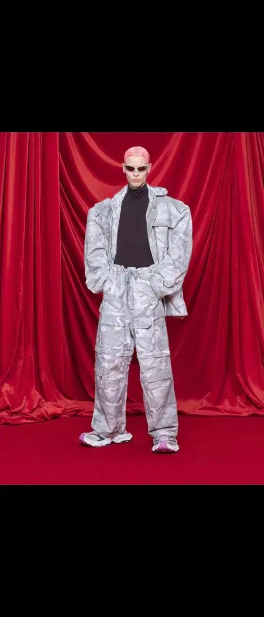 バレンシアガ カモ ラージ カーゴ パンツ mサイズ