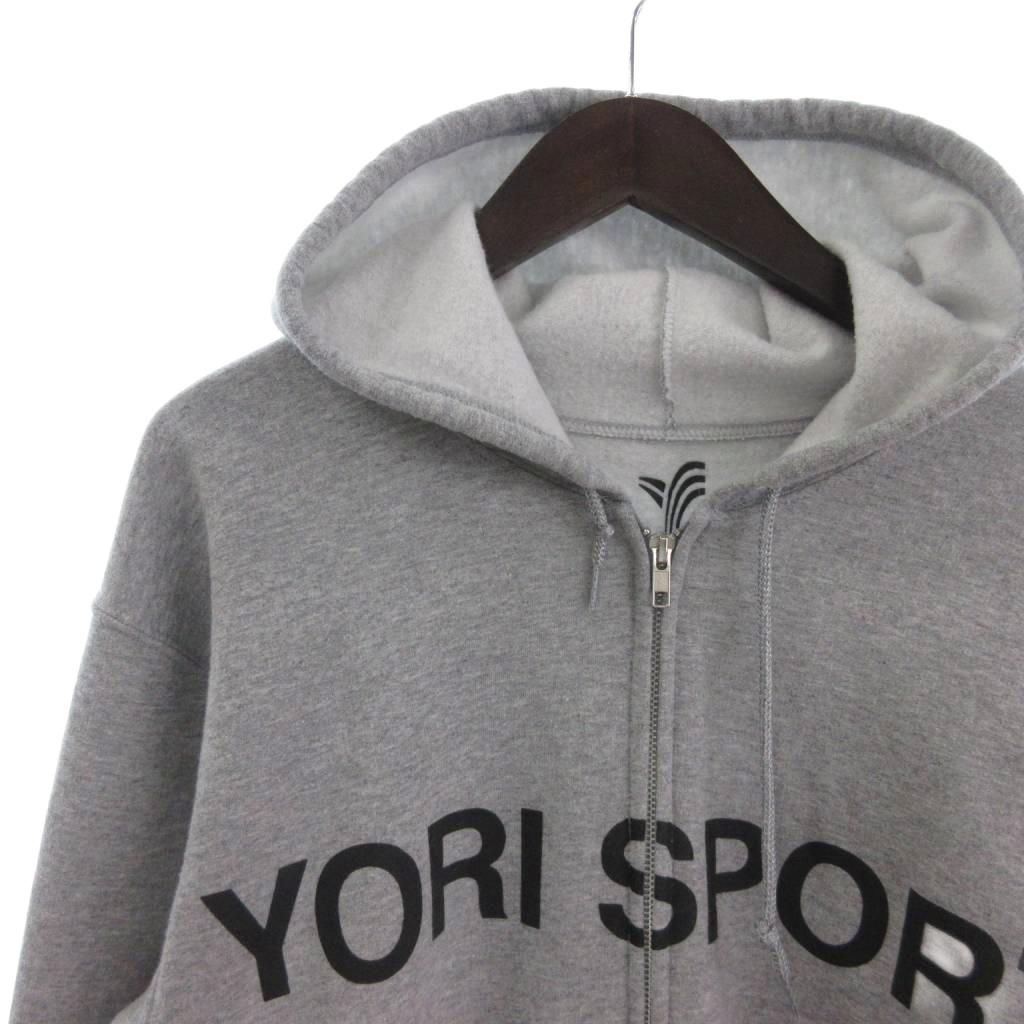 ヨリスポーツ YORI SPORT text zip up hoodie パーカー スウェット