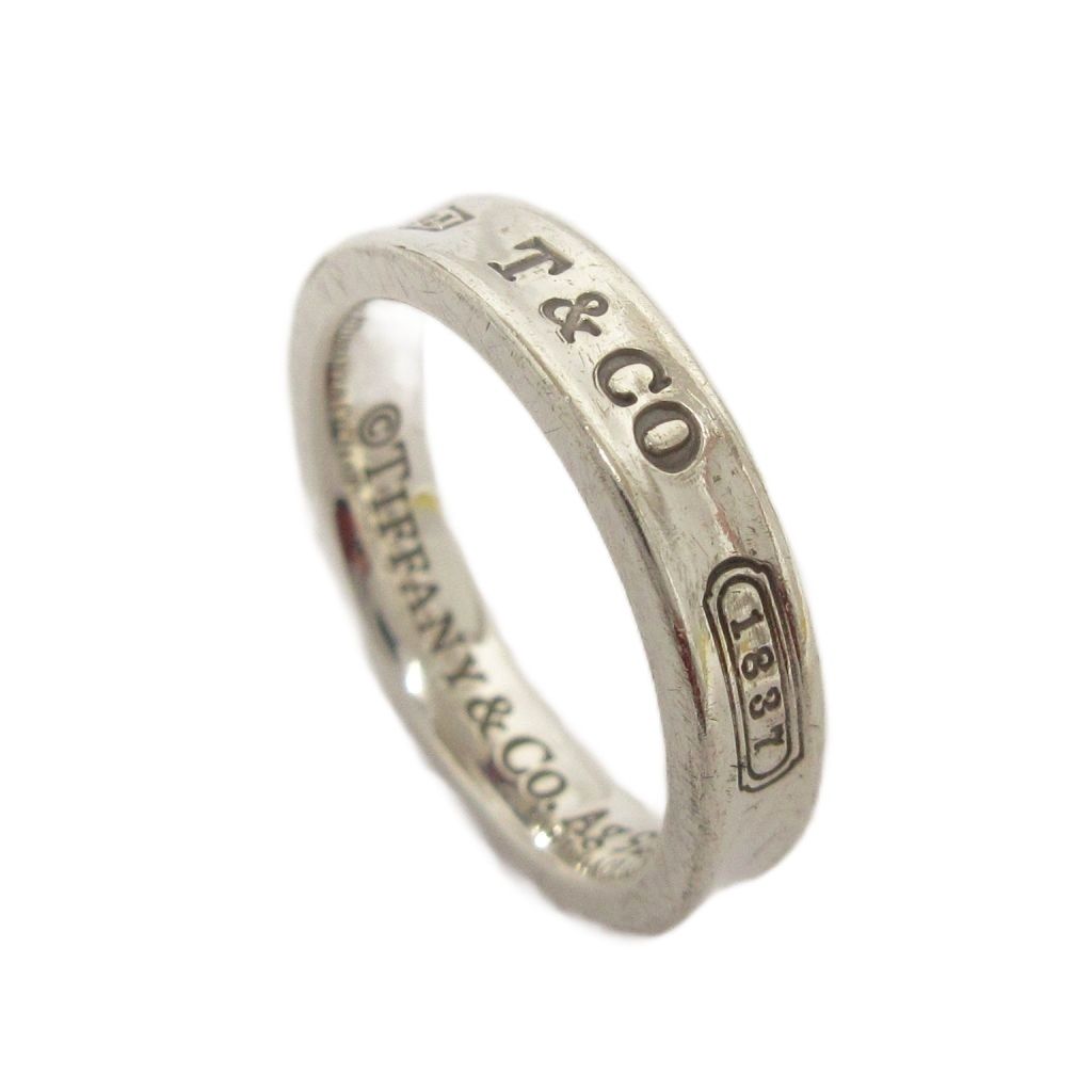 Tiffany ティファニー ナローリング 9号 Ag925 シルバー ティファニー TIFFANY & CO. 1837 ナローリング 指輪 Ag925 3.5g 約9号