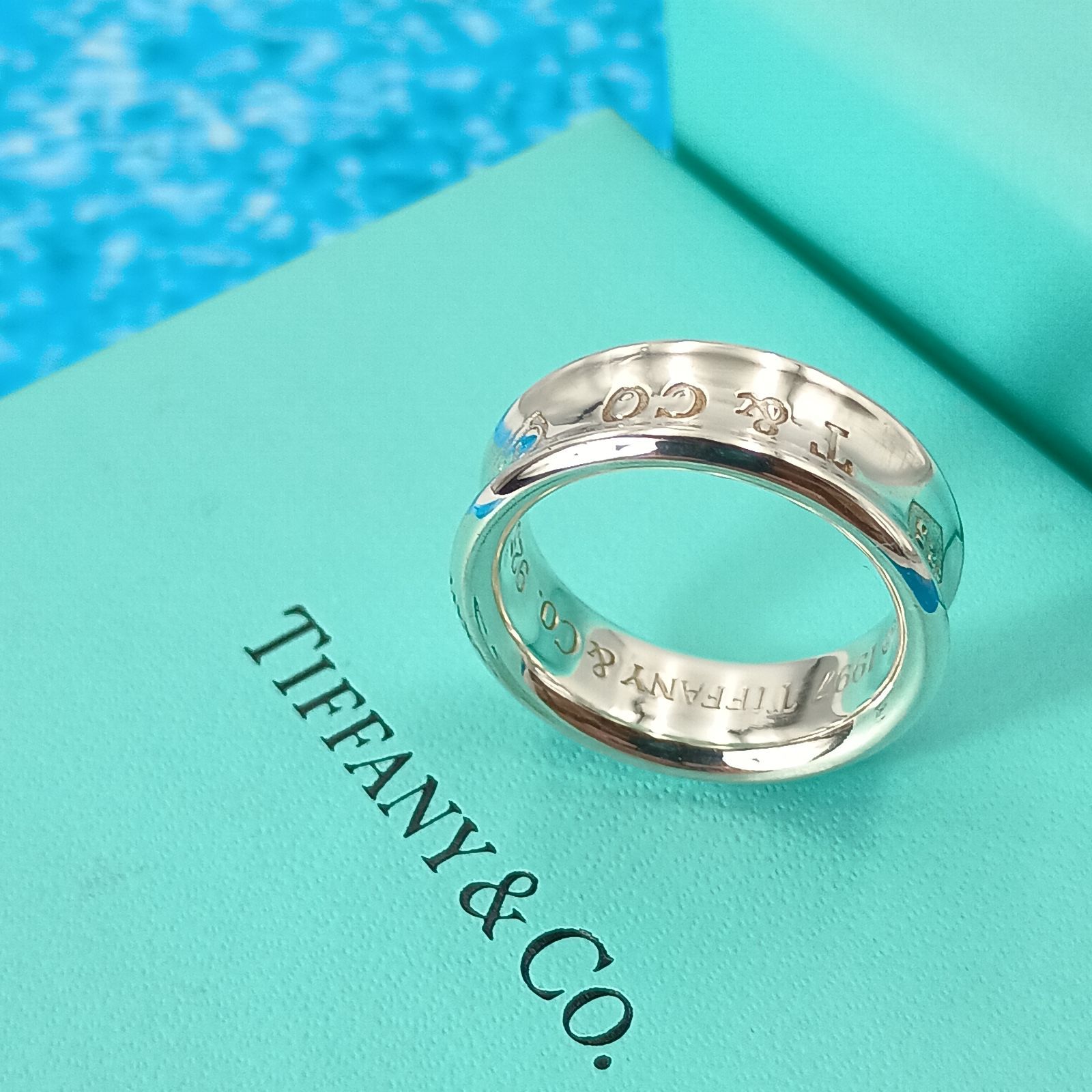 TIFFANY&Co.ティファニー 13号 ナローリング レディース シルバー925
