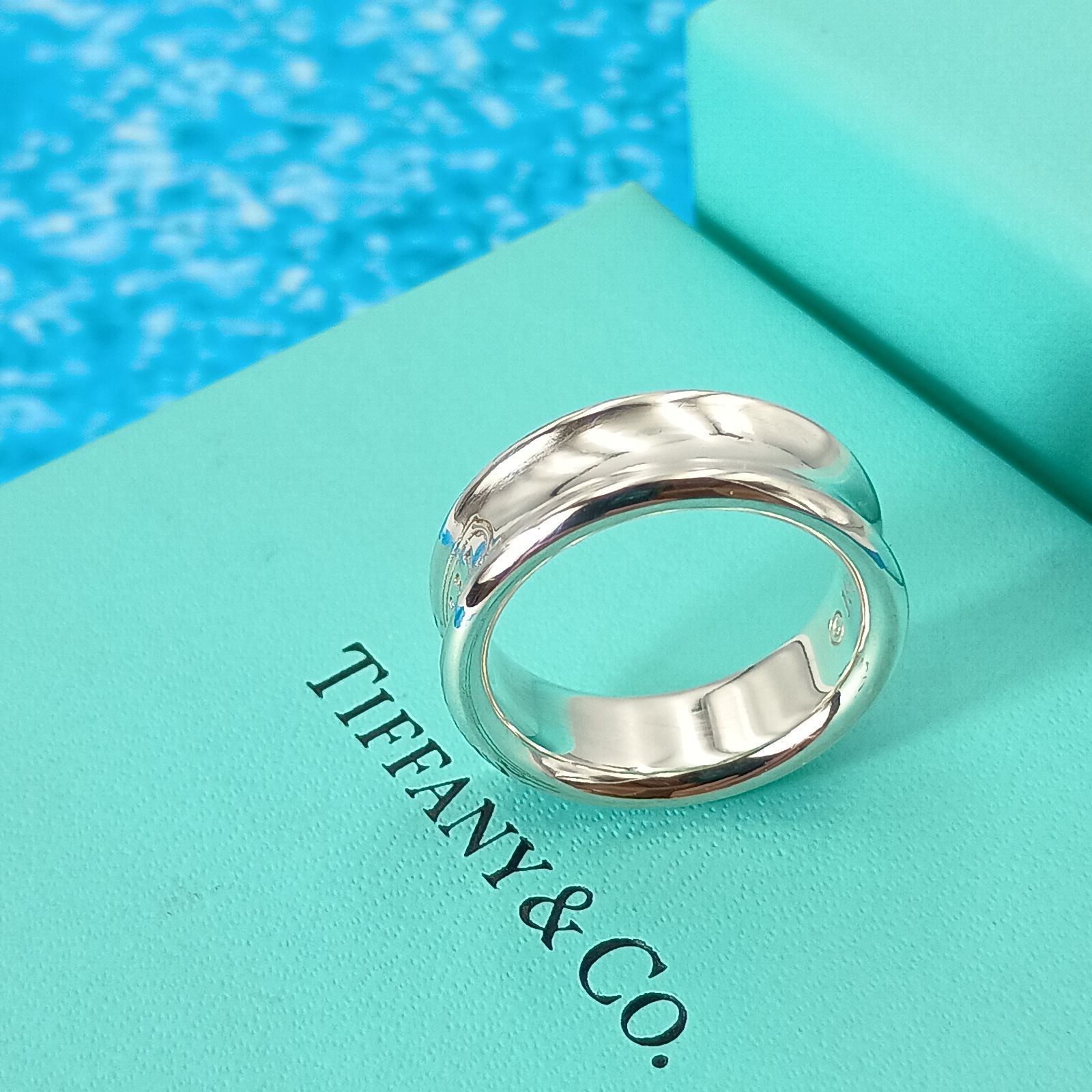 TIFFANY&Co.ティファニー 13号 ナローリング レディース シルバー925