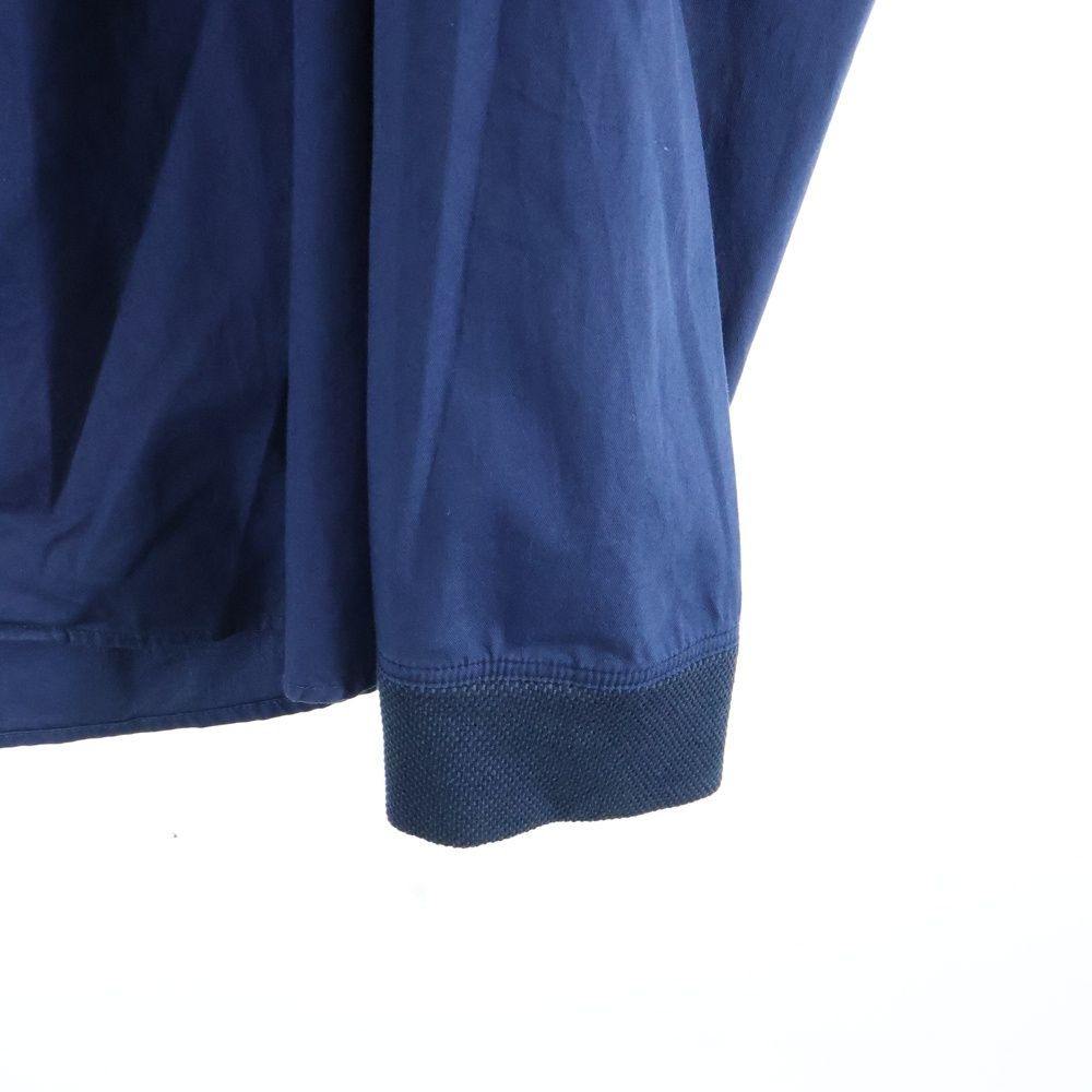 ARMANI JEANS シャツブルゾン ジャケット ネイビー M イタリア製 ARMANI COLLEZIONI (アルマーニ コレツィオーニ) メッシュカラー