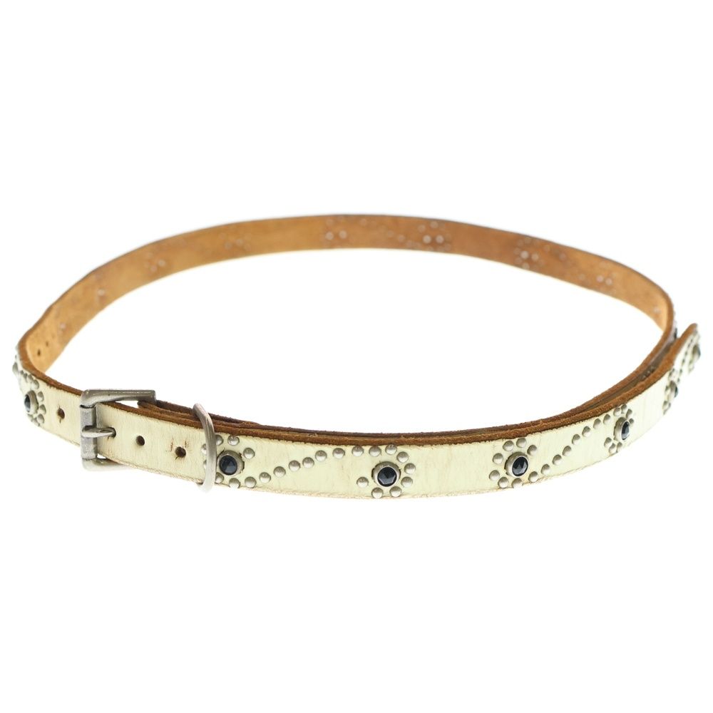 HTC (エイチティーシー) Leather Narrow Studs Belt レザーナロー