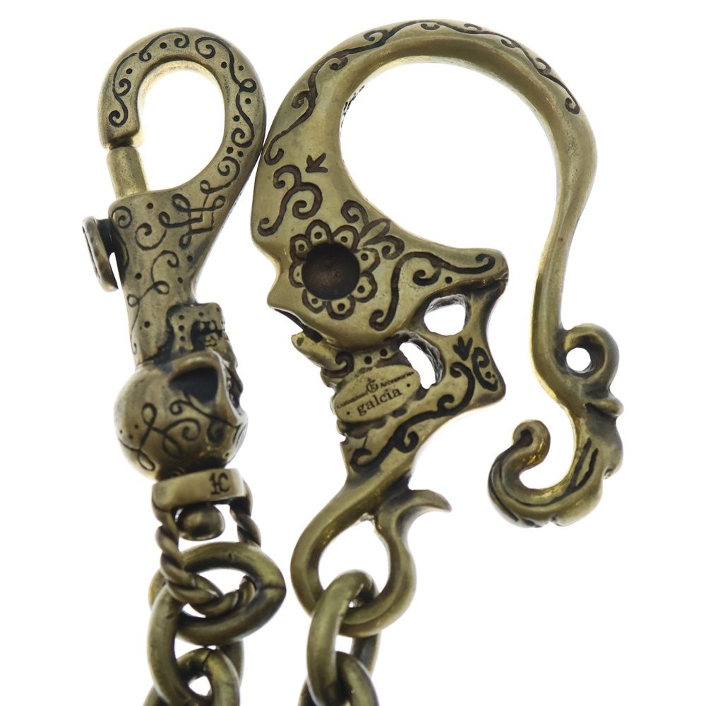 GALCIA (ガルシア) SKULL HEAD WALLET CHAIN スカルヘッドフック