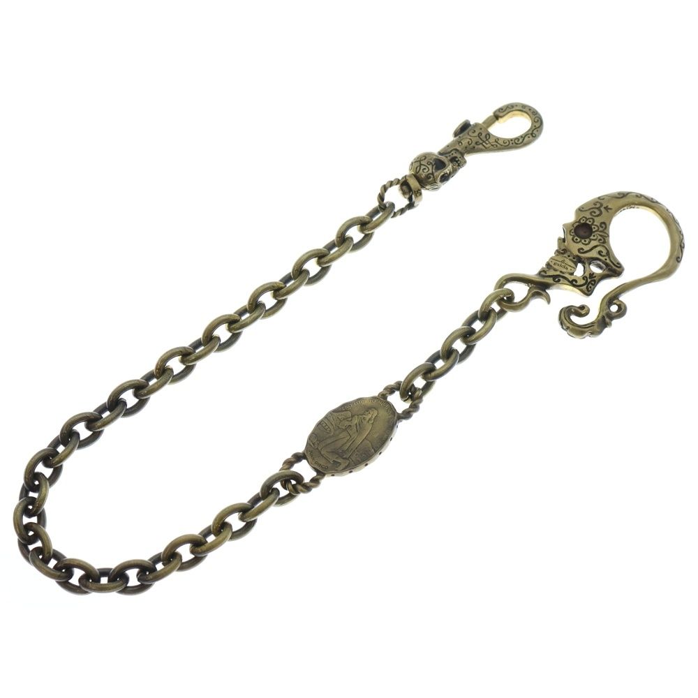 ■galcia ガルシア　ウォレットチェーン マリア　スカル GALCIA (ガルシア) SKULL HEAD WALLET CHAIN スカルヘッドフック