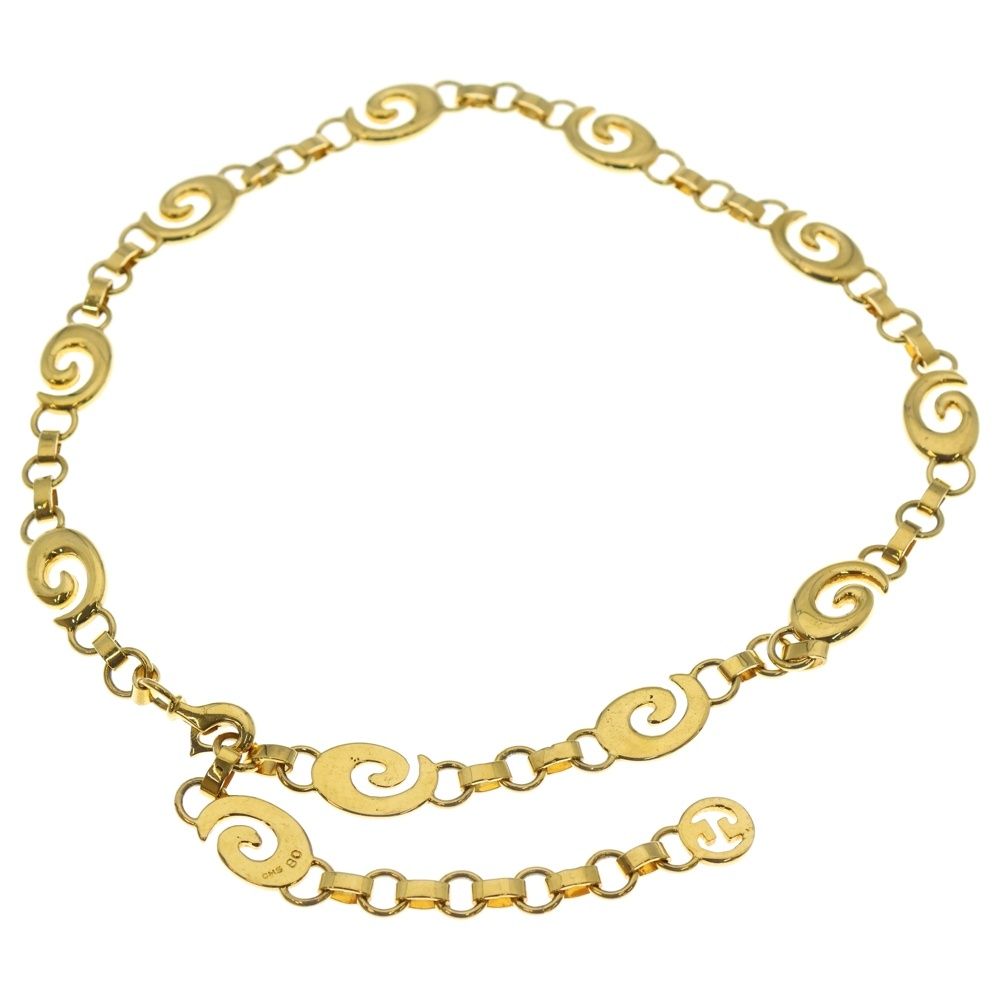 GUCCI グッチ インターロッキングG チェーンベルト ネックレス ゴールド