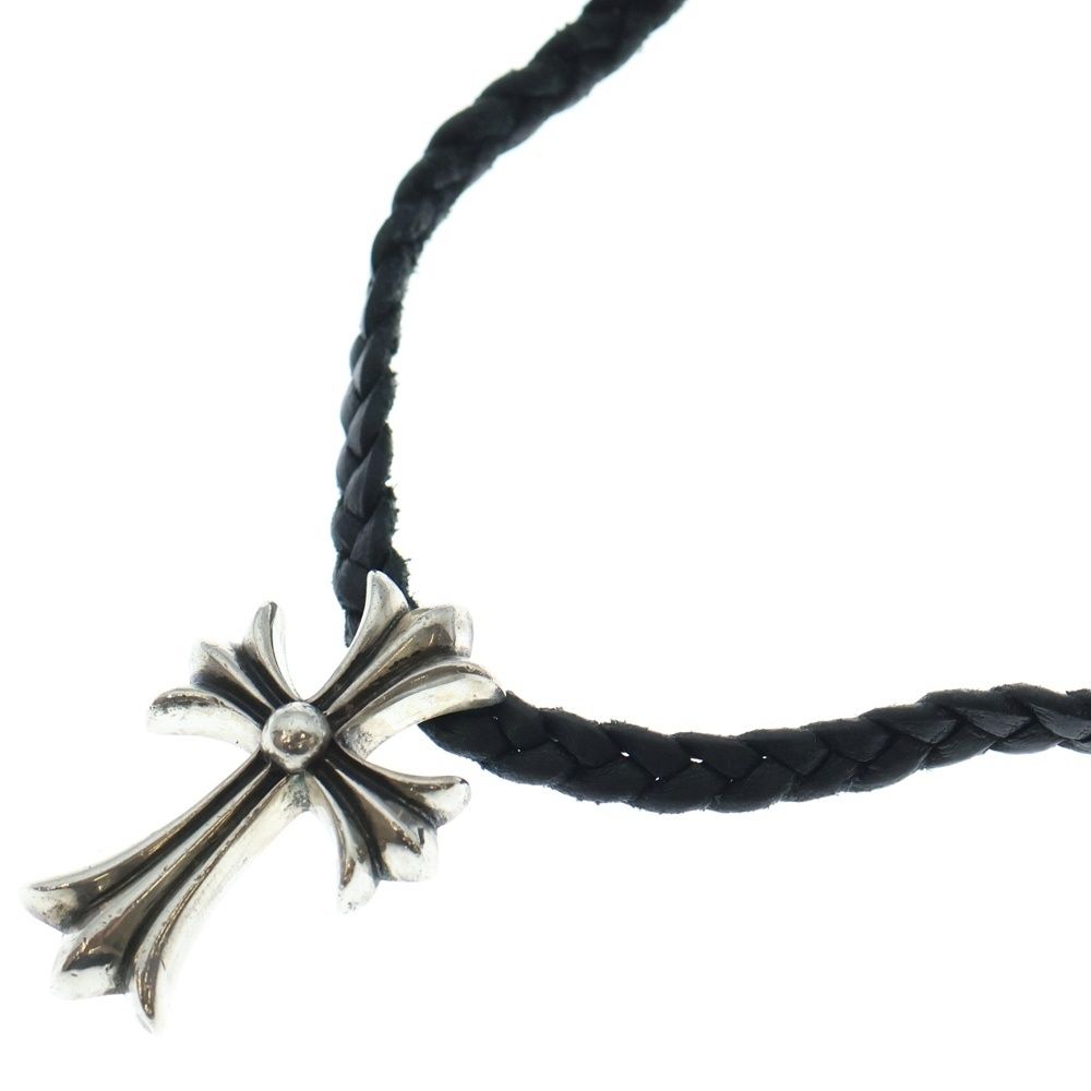 CHROME HEARTS クロムハーツ CH CRS SMLスモールCHクロス BC ボロチップブレイド ネックレス シルバー BCA 220