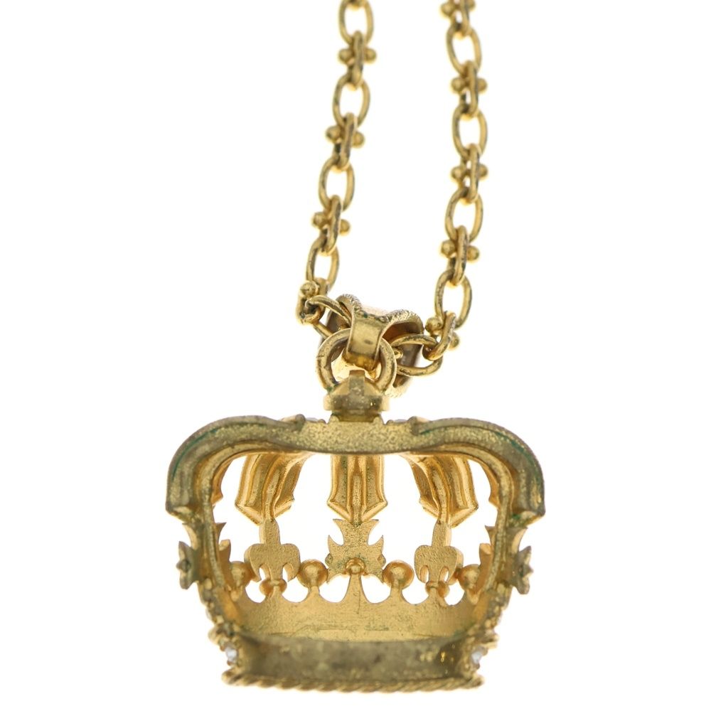 DOLCE & GABBANA ドルチェアンドガッバーナ クラウン モチーフ ネックレス ペンダント ゴールド DOLCE & GABBANA (ドルチェアンドガッバーナ) クラウン モチーフ