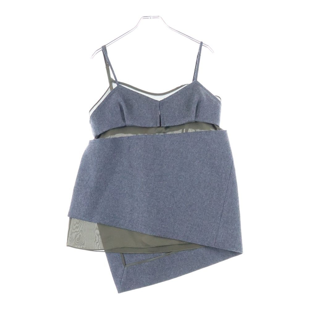 Sacai サカイ ウールメルトンキャミソール グレー レディース 22 06261