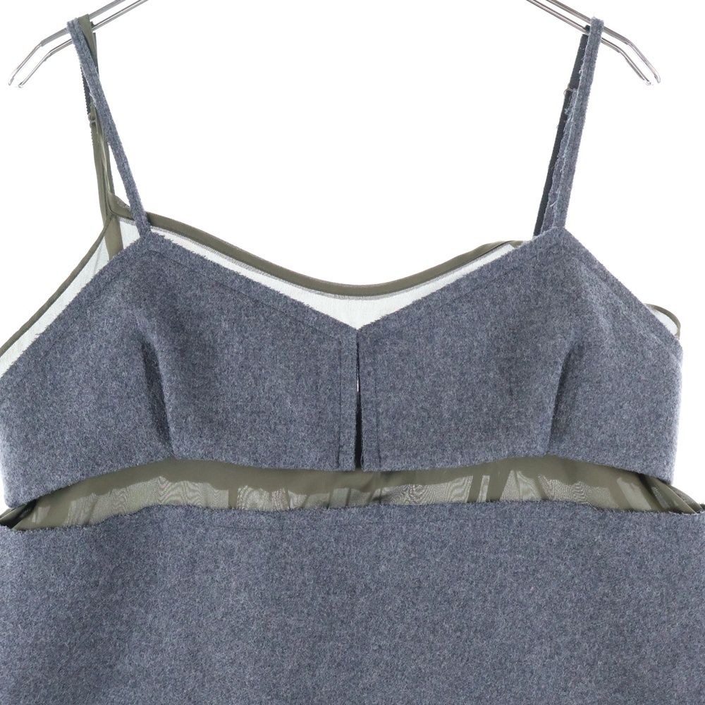  Sacai サカイ ウールメルトンキャミソール グレー レディース 22 06261 その他 その他