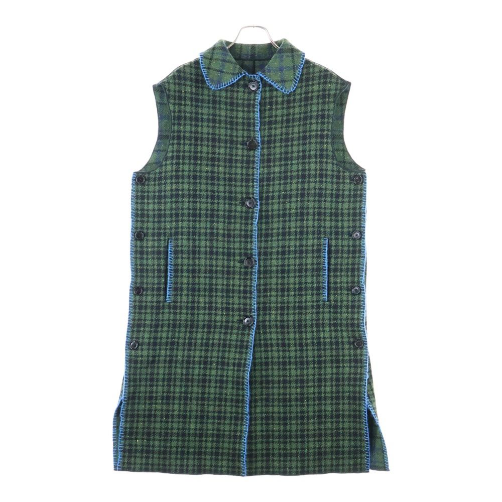 MARNI (マルニ) 22AW チェックノースリーブウールコート ロングコート