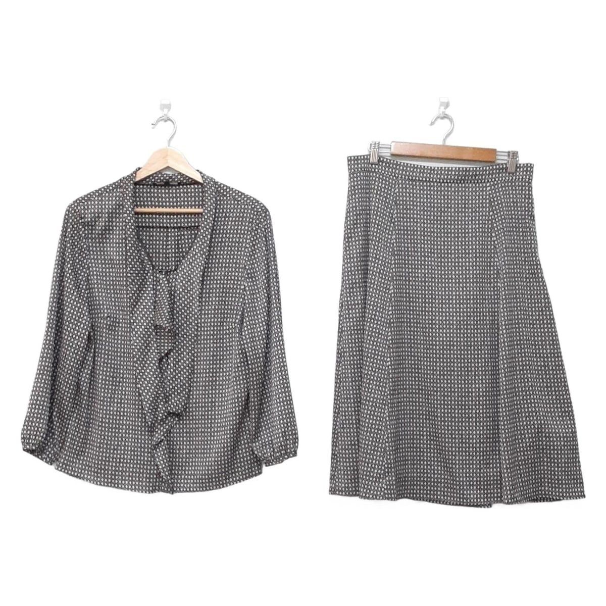 UNTITLED アンタイトル スカートセットアップ レディース - ダークグレー×ライトグレー