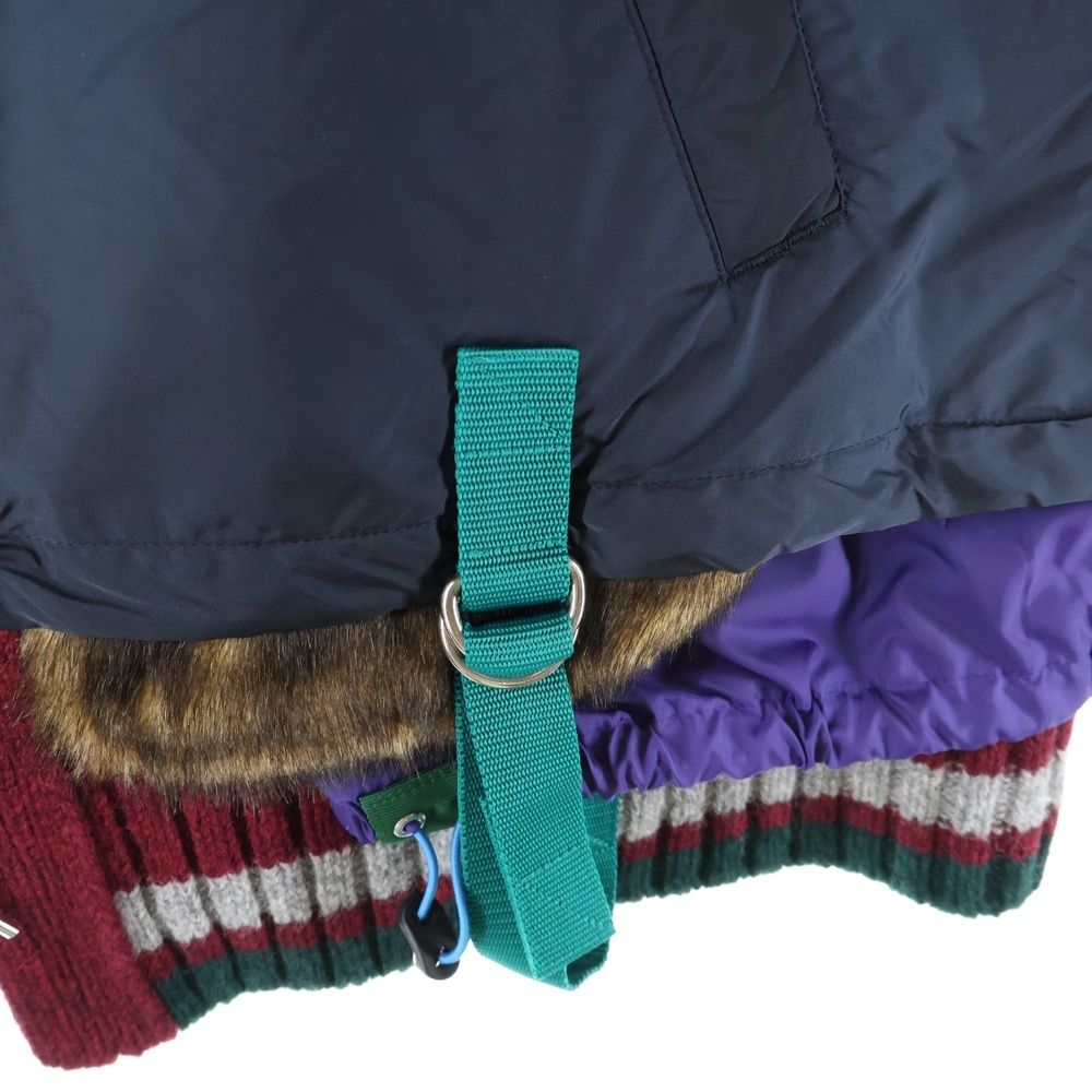 kolor (カラー) 21AW ナイロンタフタコーチジャケット ドッキング加工