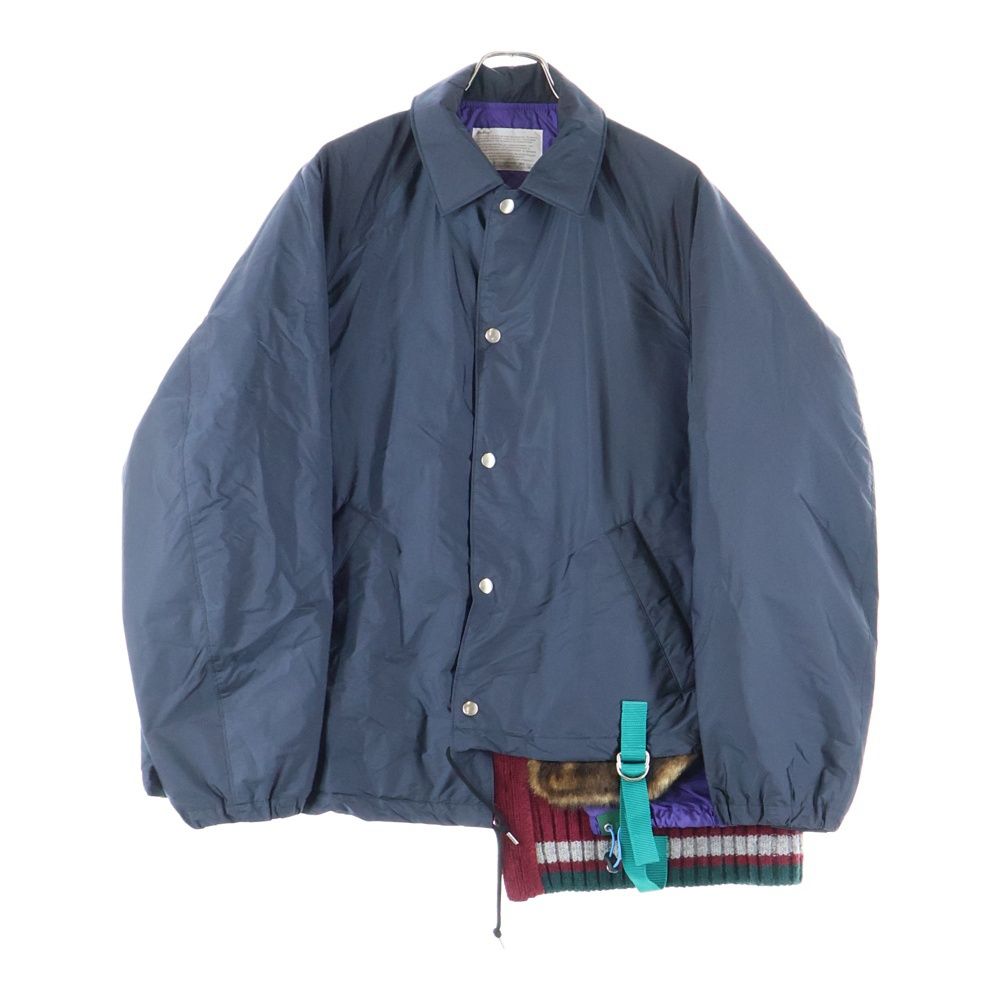 kolor (カラー) 21AW ナイロンタフタコーチジャケット ドッキング加工