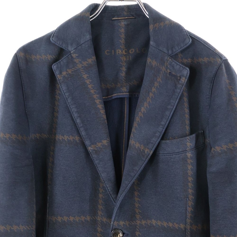 CIRCOLO 1901 (チルコロ) チェック柄 シングルテーラードジャケット