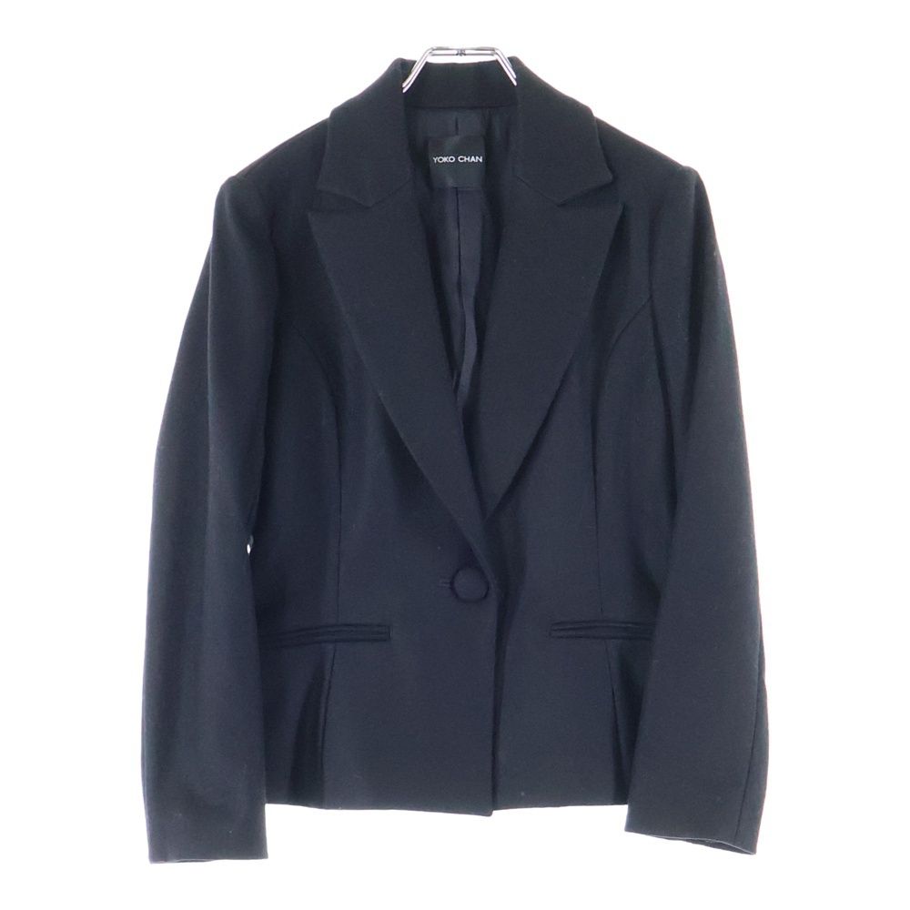 YOKO CHAN ヨーコ チャン ウール 1 Bテーラード ジャケット ブラック YCJ-314-006