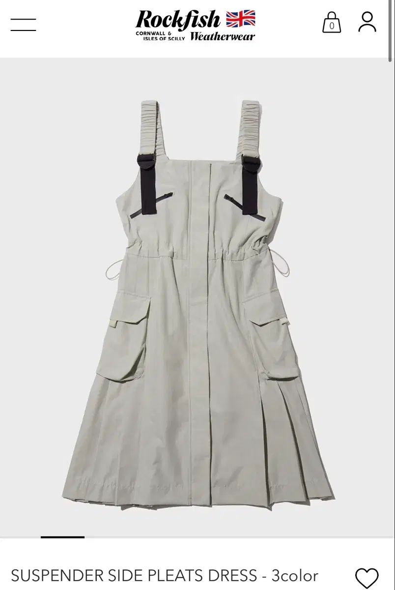 トラディショナル ウェザーウェア サスペンダー サイド プリーツ ONE PIECE
