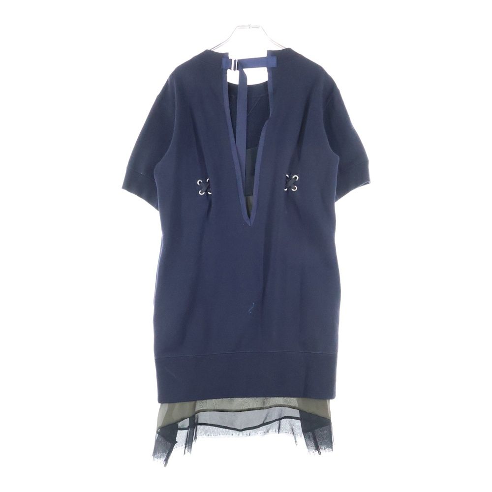 Sacai (サカイ) 20SS レース切り替え バックネックアジャスター クルー