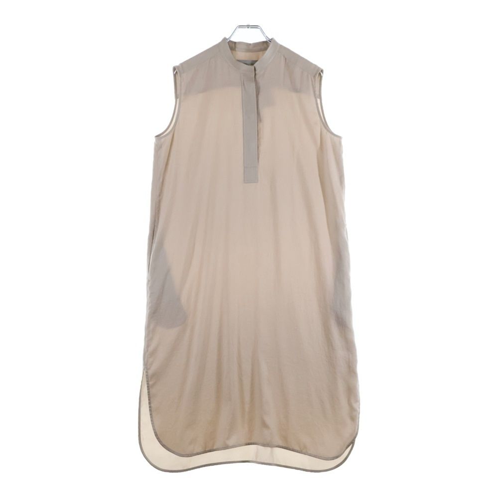 theory luxe ベージュ シャツワンピース 新品 38 theory luxe (セオリー リュクス) WASHABLE SATIN ウォッシャブル