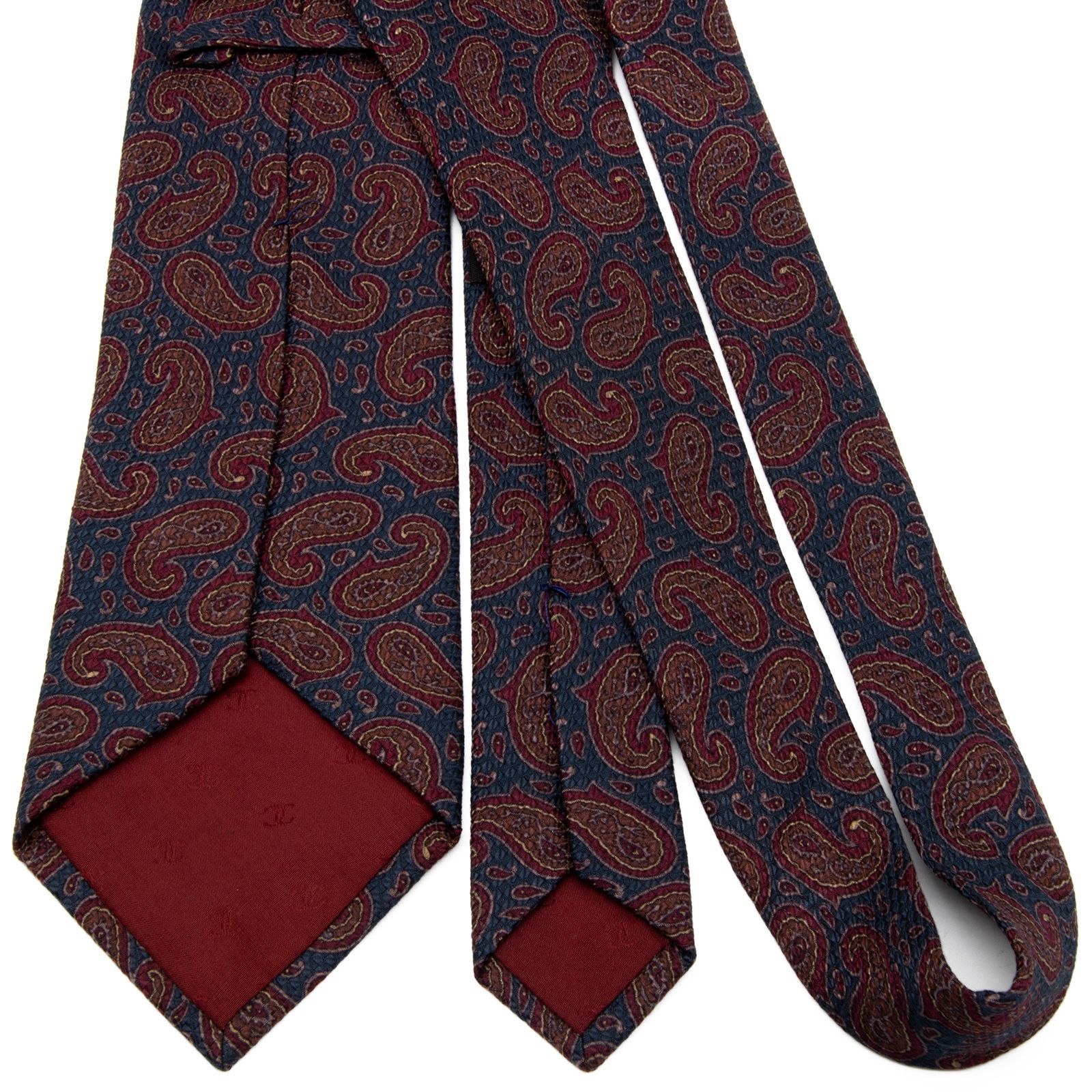 送料無料 シャネル ネクタイ レギュラータイ ジャガードタイ 新品同様