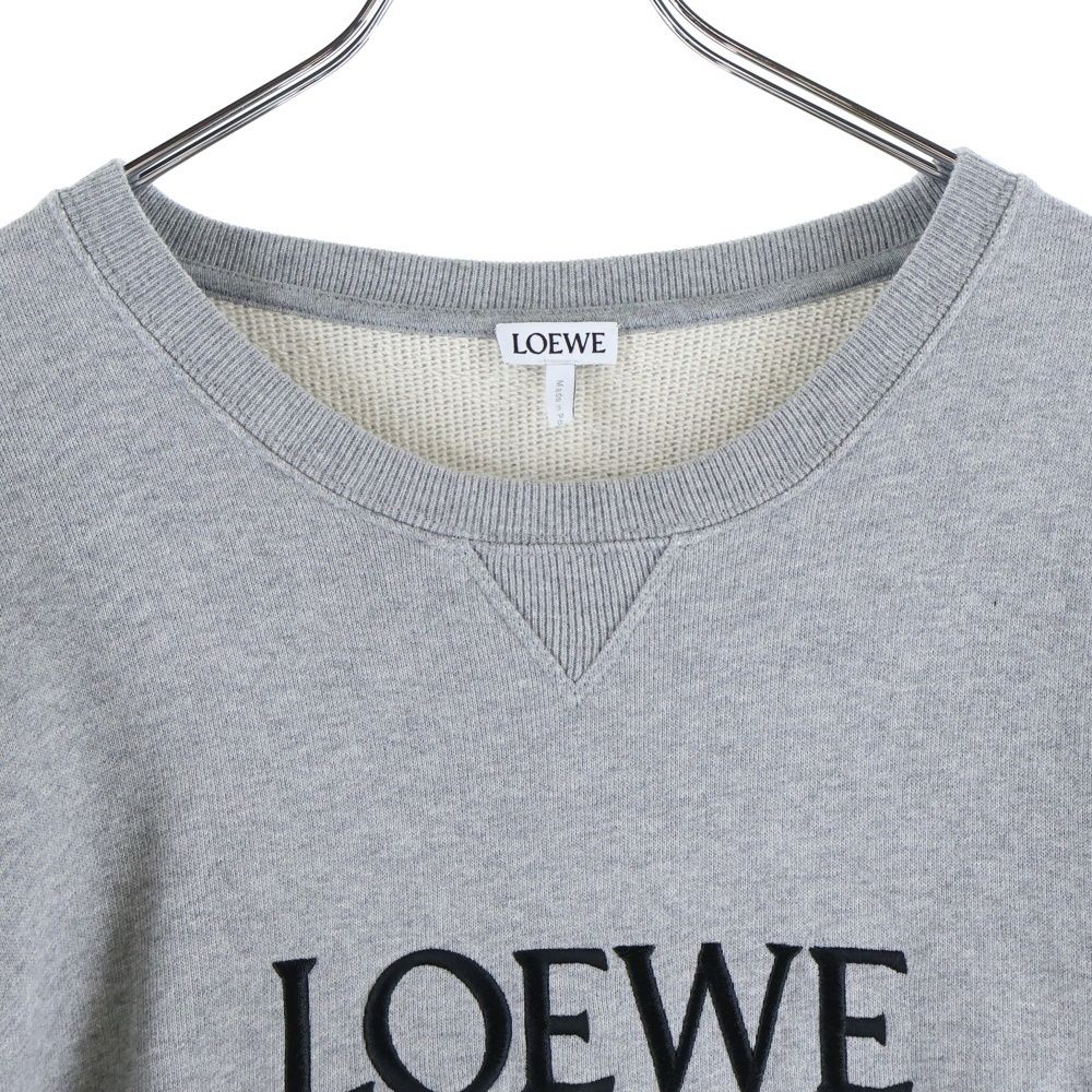 LOEWE (ロエベ) アナグラム ロゴ刺繍 クルーネックスウェット