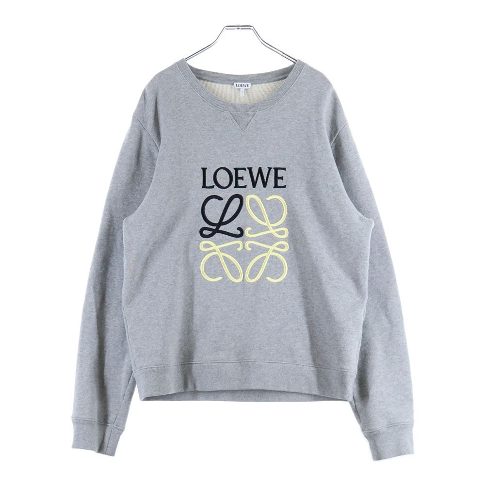 LOEWE (ロエベ) アナグラム ロゴ刺繍 クルーネックスウェット