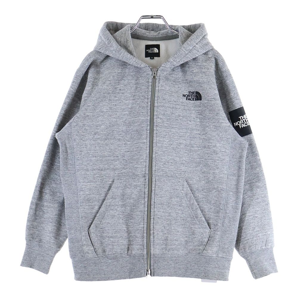 【極美品】ノースフェイス　スクエアロゴフーディ　パーカー　グレー　NT61836 THE NORTH FACE（ザ ノースフェイス） ポイント10% ザ ノース フェイス