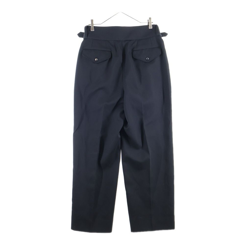 THE RERACS ザ リラクス 25 SS ベルト付き フロントタック スラックスパンツ ブラック SS-REPT-240-J