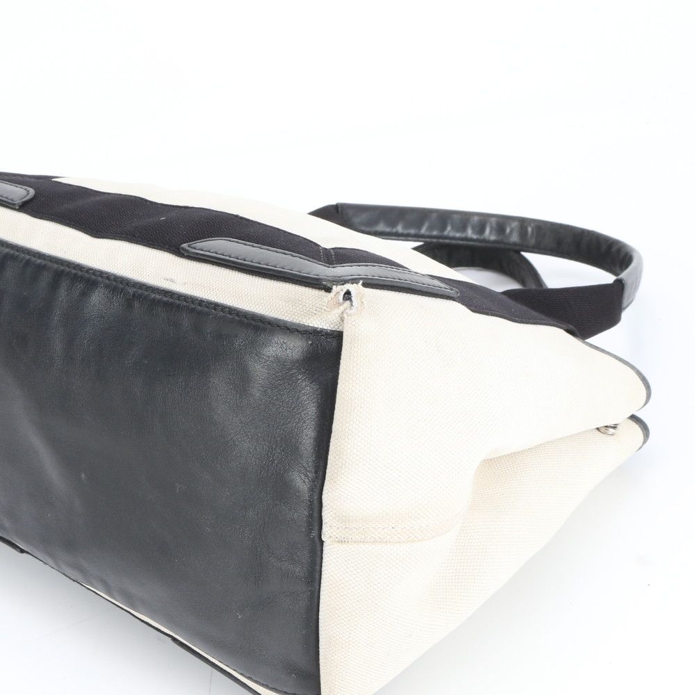 美品 バレンシアガ ネイビー カバス S 339933 レザー トート バッグ