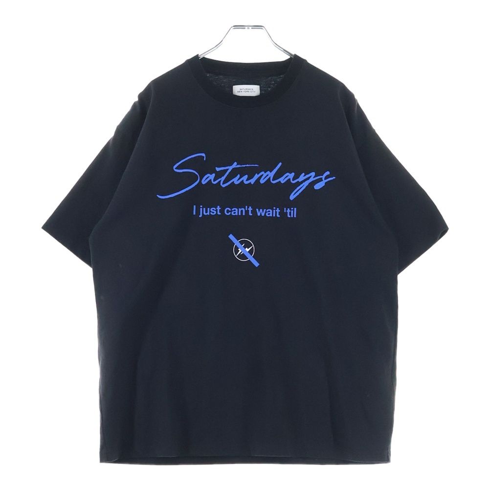 Saturdays NYC(SATURDAYS SURF NYC) × FRAGMENT DESIGN / FRAGMENT SS T-Shirt/Tシャツ/S/コットン/WHT/プリント/BBM-55300-B SATURDAYS SURF NYC (サタデイズサーフエヌワイシー) × FRAGMENT