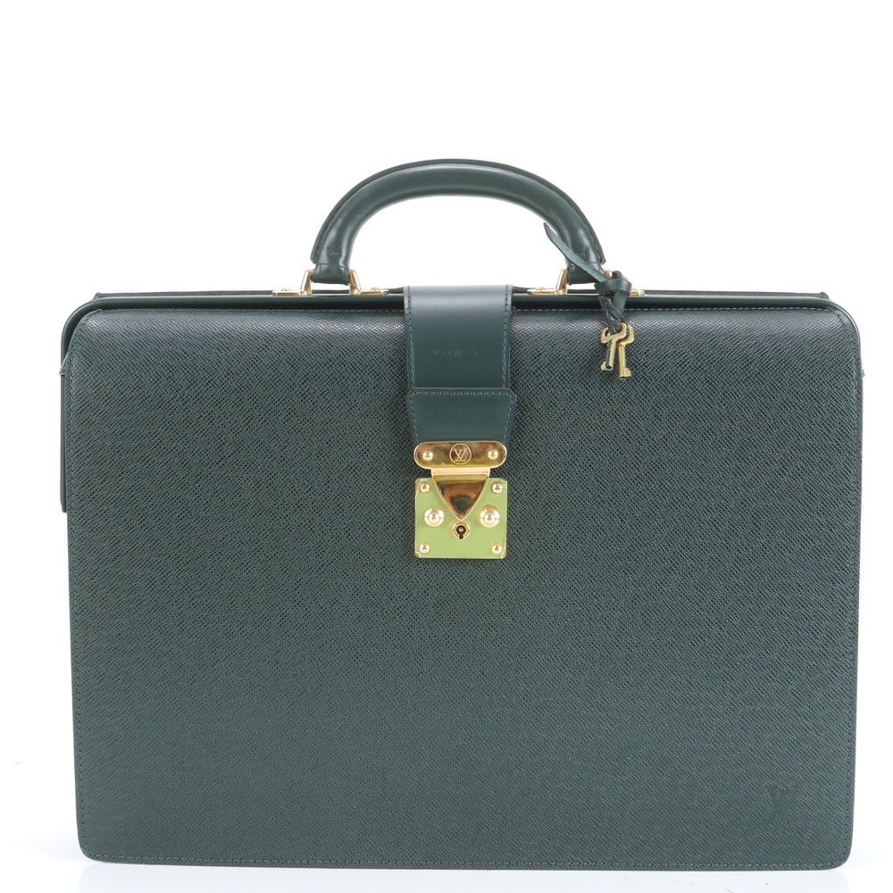 極美品 ルイヴィトン タイガ ウラル M30024 レザー ビジネス バッグ