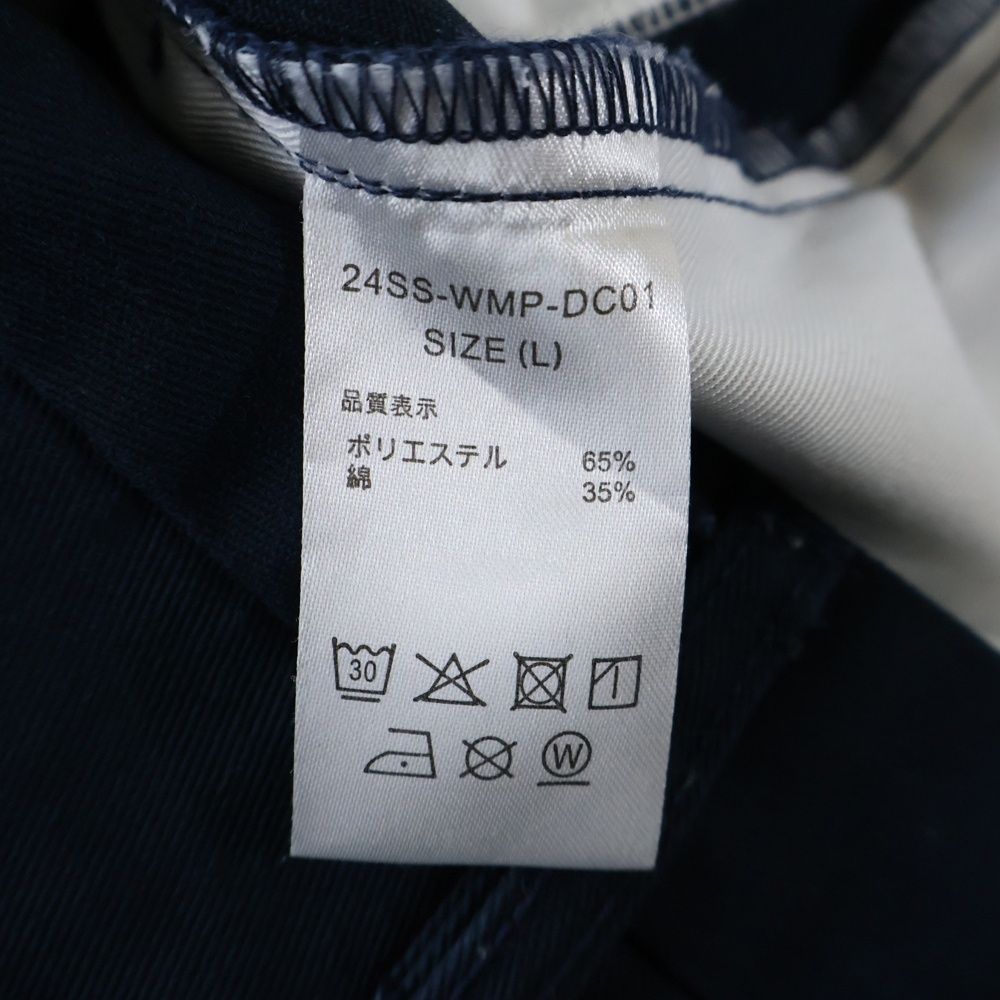 WACKO MARIA ワコマリア 24 SS ×Dickies PLEATED ディッキーズ ロゴ刺繍 プリーツトラウザーズ チノパンツ ネイビー SS-WMP-DC 01
