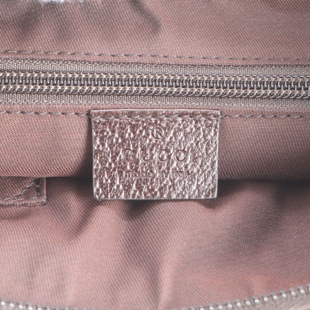 極美品 グッチ GG キャンバス レザー ショルダーバッグ 斜め掛け