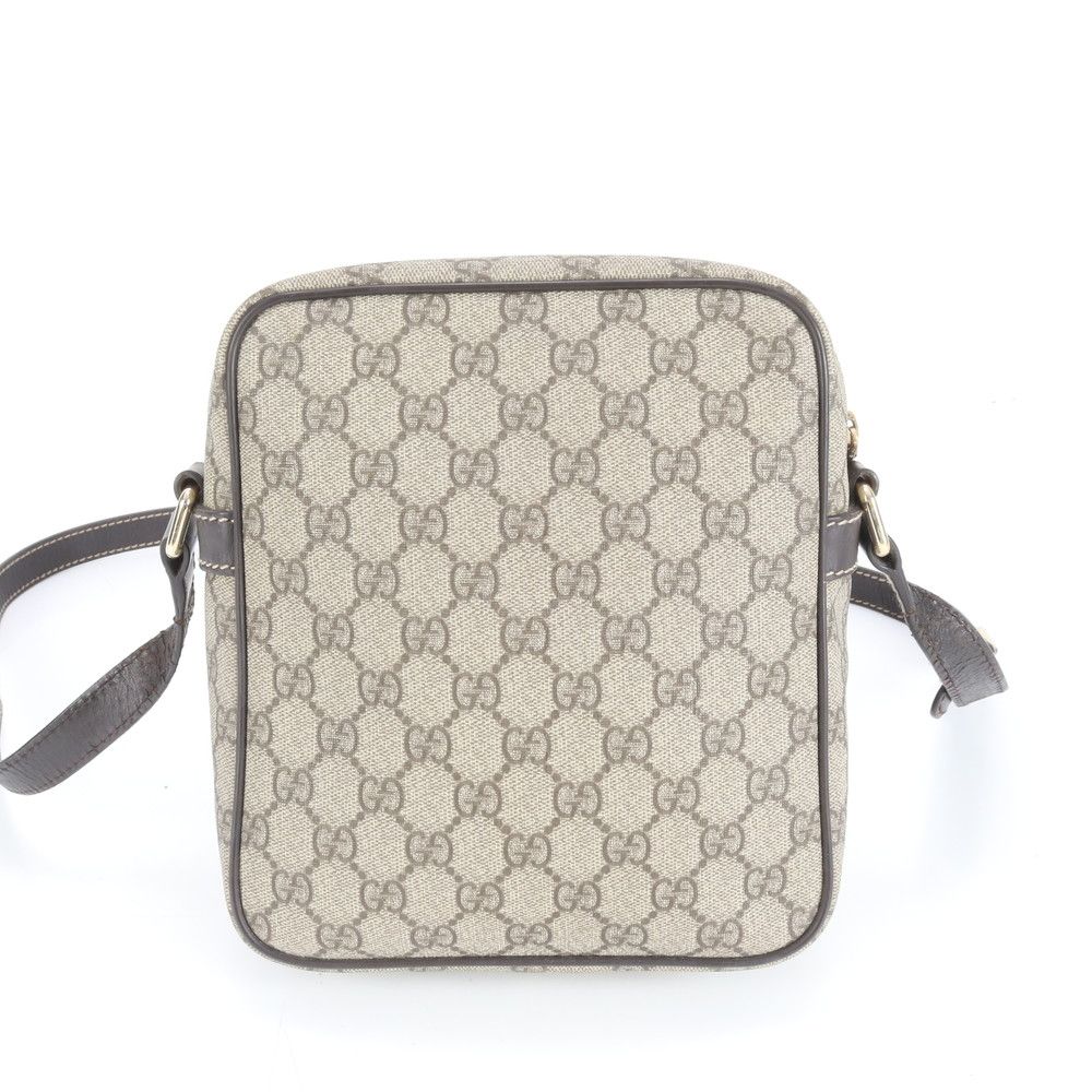 極美品 グッチ GGスプリーム 233268 レザー ショルダーバッグ 斜め掛け