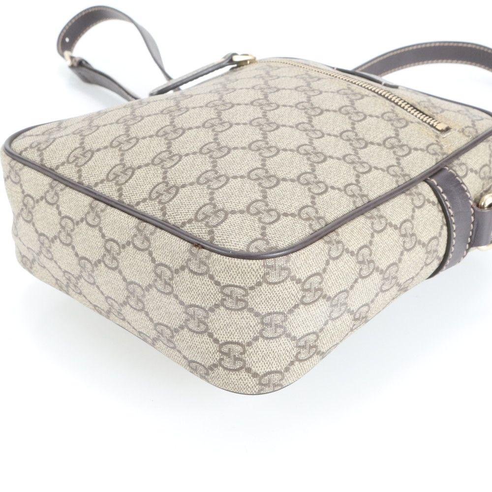 リエレナ様の 超美品 グッチ GGスプリーム 2WAYハンドバッグ ショルダーバ 極美品 グッチ GGスプリーム 233268 レザー ショルダーバッグ 斜め掛け