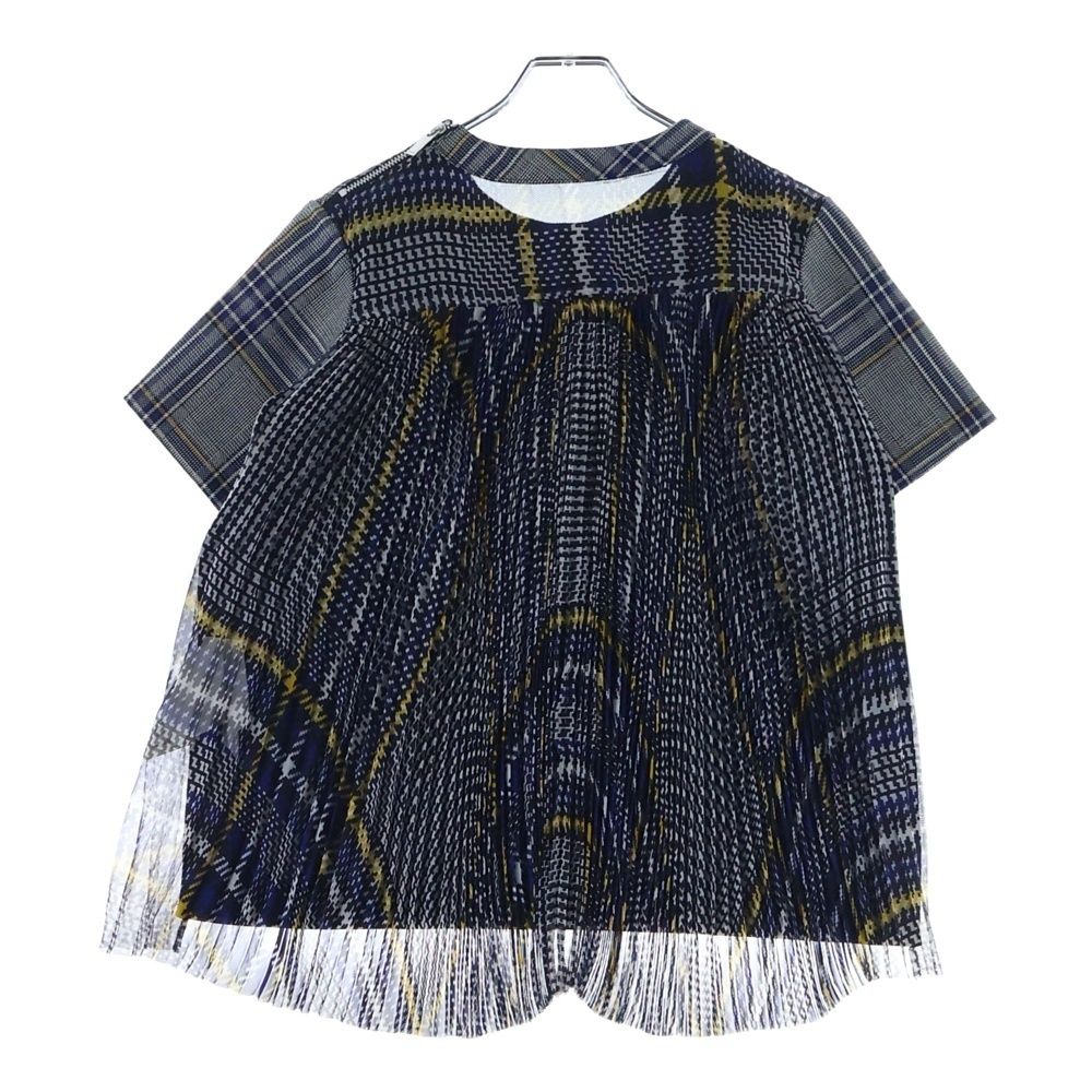 Sacai (サカイ) 総柄レース切り替え ショルダージップ 胸ポケット