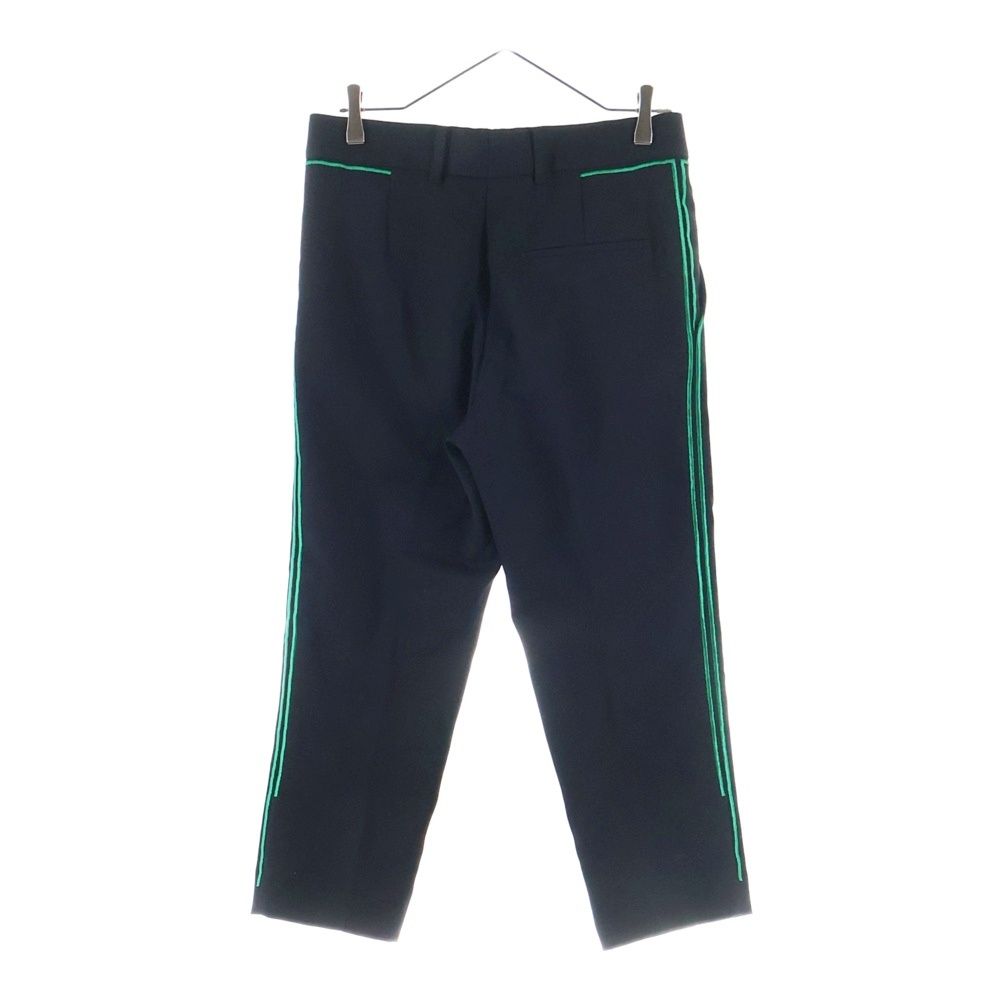 Haider Ackermann ハイダーアッカーマン サイドライン ウールスラックス パンツ ブラック グリーン