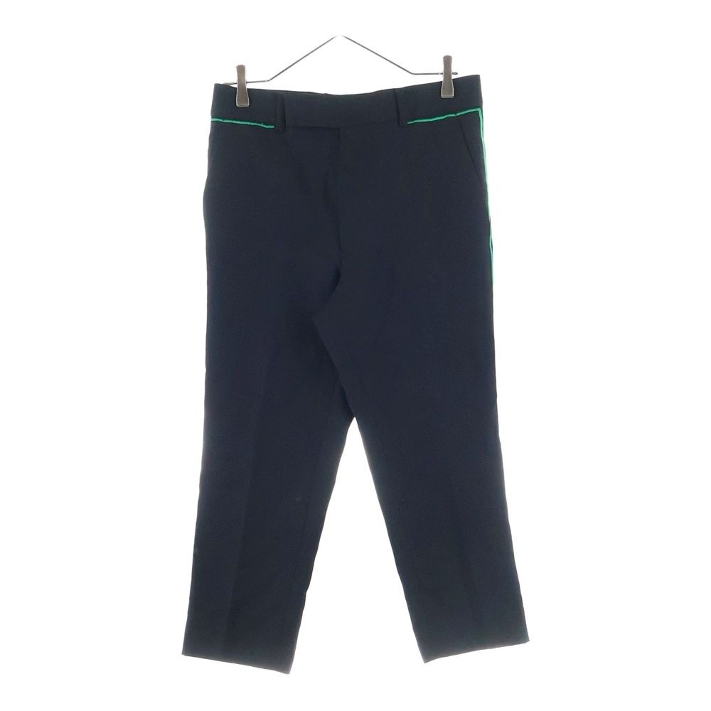 Haider Ackermann ハイダーアッカーマン サイドライン ウールスラックス パンツ ブラック グリーン