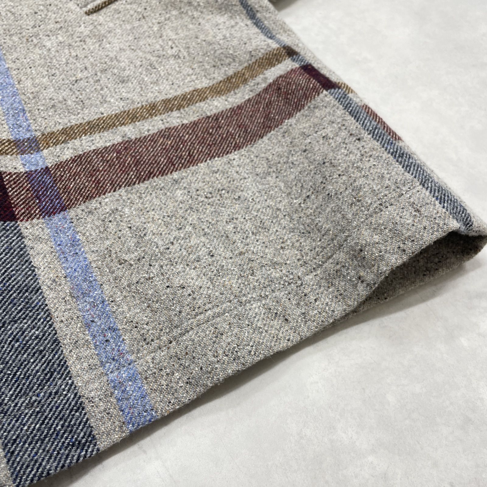 io comme io センソユニコ ウール シルク チェック フード コート io comme io イオコムイオ センソユニコ ロングコート フード チェック