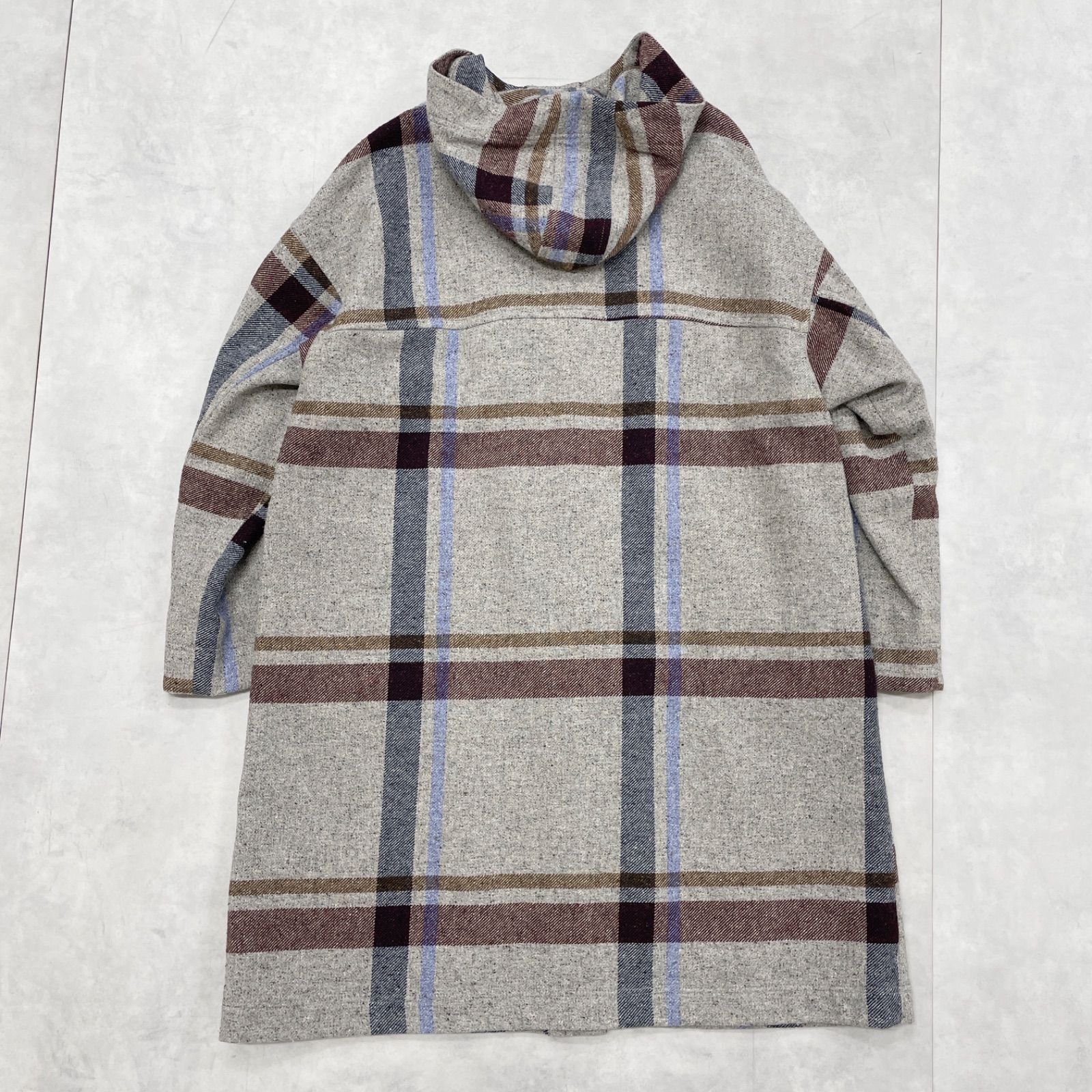 io comme io イオコムイオ センソユニコ ロングコート フード チェック